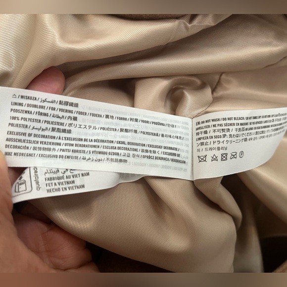 Abercrombie & Fitch - The A&F Dad Coat in Camel, S Tall - Picture 5 of 11